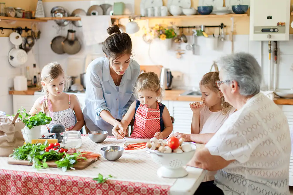 food-stories-nostalgia-making-pizza-with-kids-mom-and-grandma